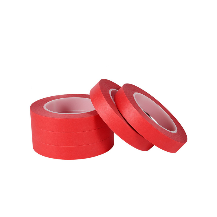 AT PET Film Red Paper Crepe Washi Masking Paper Tape for PCB Over Tin Stove and Shading